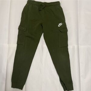 Nike Kids Olive Green Cargo Jogger Sweatpants
